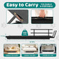 Dog Ramp for Bed, Adjustable Pet Ramps for Dog to Get on Bed, Non-Slip Rubber Surface - Folding Wooden Dog Ramp for Small/Large/Old Dogs, Adjustable up to 31 inch High Beds, Safety Railings