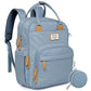 RUVALINO Diaper Bag Backpack-Multifunction Baby Travel Bag with Changing pad, Insulated Bottle Holders & Pacifier Case, Large Capacity, Waterproof, Sky Blue