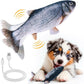 Interactive Dog Toys - Upgrade Flopping Fish Dog Toy to Keep Them Busy, Touch Activated Moving Dog Toys for Small / Medium / Large Puppy Enrichment, Rechargeable Pet Toys Plush, Squeaky Dog Toys