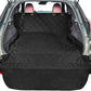 F-color SUV Cargo Liner for Dogs, Upgraded Extra Large Water Resistant Pet Cargo Cover Dog Seat Cover Mat for SUVs with Bumper Flap Protector, Non-Slip, Wear-Proof, Universal Fit, Black