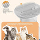 oneisall Cat Vacuum Groomer Quiet, Pet Vacuum Grooming Kit with Clipper Paw Trimmer & Brush, 1.5L Large Dust Cup Pet Vacuum for Shedding, Trimming & Home Cleaning