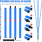 Soccer Agility Training Equipment: 6 Soccer Agility Poles, 20ft Agility Ladder, 10 Soccer Cones, 1 Jump Rope. Soccer Training Poles for Speed Training, Agility Training