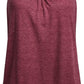 Miusey Womens Sleeveless Round Neck Loose Fit Racerback Yoga Tank Top