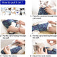 Cat Surgery Recovery Suit Cat Onesie for Cats After Surgery for Surgical Abdominal Wound Or Skin Diseases E-Collar Alternative Wear Neutering Bodysuit Wear (Dark-Blue-L)