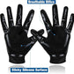 Football Gloves, Youth Football Gloves, Silicone Sticky Grip Football Gloves Men Women, Adult Football Gloves, Kids Football Gloves for Boys Girls, Football Receiver Gloves