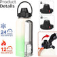 Water Bottle Insulated 32oz 40oz 64oz 128oz Straw Lid Spout Lid & 3 Lids, Leak Proof, Vacuum Insulated,Stainless Steel Water Bottle Wide Mouth for Sports, Gym or Office