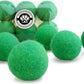 Wool Cat Toys - Felt Cat Toy Balls for Small Pet Fetch and Play - Eco Friendly Quiet Wool Ball Cat Toy for Cats and Kittens - Choose Your Colors (Green)