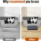Cat Litter Box Ramp Mat with Filter Function, Cat Step Pedal Stool for Self-Cleaning Litter Box, Easy to Clean, Ideal for Kitten & Elderly Cats (Dark Grey)