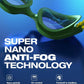 ZIONOR G1 Nava Super Anti-Fog Unisex Swim Goggles Mirror/Bright Smoke Lens