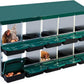 Chicken Nesting Box, 10 Hole 2 Layer Hen Nest Boxes, Roll Away Eggs Laying Boxes,Cleanable Pull Out Hen Roosting Boxes