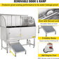VEVOR Dog Grooming Tub, 62" L Pet Wash Station, 304 Stainless Steel Pet Grooming Tub Rated 661LBS Load Capacity, Non-Skid Dog Washing Station Comes with Ramp, Faucet, Sprayer and Drain Kit