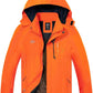 TEZO Mens Rain Jacket Waterproof with Hooded Hiking Coat Lightweight Windbreaker