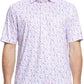 Men's Golf Polo Shirts Short Sleeve Striped Performance Moisture Wicking Dry Fit Golf Shirts for Men