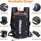 Hydration Backpack with 2L Hydration Bladder, Touch Phone Pocket, Compass, Whistle, Lightweight Breathable Reflective Running Water Backpack for Hiking Hydration Pack for Running Cycling