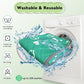 4 Pack Guinea Pig Bedding - Washable Guinea Pig Cage Liners, Waterproof Reusable & Anti Slip Pee Pads Super Absorbent Mats for Small Animals Pet Rabbit Bunny Hamster Rat (Green, 24 x 18 Inch)