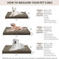WNPETHOME Orthopedic XXL Dog Beds Large Sized Dog, Waterproof Extra Large Dogs Bed with Removable Washable Cover, Multi-Needle Quilting Dogs Crate Bed