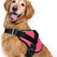 rabbitgoo Dog Harness for Large, Easy On Pet Vest with One Buckle, No Pull Adjustable Service Harness with D-Ring & Handle, Reflective for Safety Walking, Training, Pink, XL