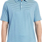 Men's Golf Polo Shirts Short Sleeve Striped Performance Moisture Wicking Dry Fit Golf Shirts for Men