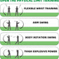Golf Swing Trainer Pro Golf Bat Carbon Fiber Golf Swing Training Aid,Increase Club Head Speed,Golf Warm-Up Stick,Strength and Tempo Training Golf Accessories for Men Women