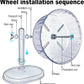 Silent Hamster Wheel, Super-Silent Hamster Exercise Wheels Accessories, Quiet Running Wheels, Adjustable Stand for Hamsters Mice Or Other Small Animals (White, Ф 8.3 inch)
