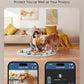 WOPET Automatic Cat Feeder with Camera for Two Cats, 6L Automatic Dog Feeder with HD Video and Night Vision, 5G/2.4G WiFi Pet Feeder for Cats & Dogs, SD Card Storage & 2-Way Audio