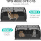 Double Cat Car Travel Carrier, Twin Compartment Show House Cat Cage/Condo，Portable Pet Crate for 2 Cats Travel Double Dog Crate Set for Long Distance Travel