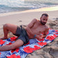 ECCOSOPHY Microfiber Beach Towel - Sand Free Towels are Quick Dry, Light Weight, Super Absorbent - Perfect Pool, Travel, Cruise, Camping Essentials - Oversized Extra Large for Adults 71x35 in