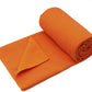 Eunzel Yoga Towel,Hot Yoga Mat Towel with Grip Dots Sweat Absorbent Non-Slip for Hot Yoga, Pilates and Workout 24" x72", Orange