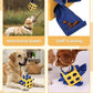 Interactive Puzzle Dog Toy Encourage Natural Foraging Skill, Durable Dog Enrichment Toy Snuffle Cube Cloth Strip with Hide & Seek Food, Slow Feeder for Mind Stimulate & Stress Relief (Yellow)