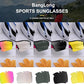 BangLong Polarized Sports Sunglasses Cycling Sun Glasses for Men Women with 5 Interchangeable Lenes for Running Baseball Golf