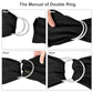 Water Ring Sling Baby Carrier, Adjustable Lightweight Breathable Newborn Carrier Sling for Summer, Swimming, Pool, Beach, Front Chest Mesh Infant Wrap Carrier for Baby Gift（Black）