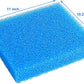AQUANEAT Aquarium Filter Sponge Open Cell Foam Sheet Bio Sponge Filter Media Pad HMF Fish Tank Sump Divider (11" Lx 10.25" W x 2" H, Blue)