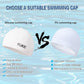 Silicone Swim Cap for Long Hair Adults Women Men, Waterproof Stretchy Swimming Caps, Durable Tear Resistant Bathing Cap