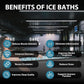 Ice Bath Tub,Inflatable Cold Plunge Tub, Water Chiller Compatible, 237.8Gallon Portable Ice Plunge Tub for Athletes, Adult Ice Bath Enthusiasts (Classic Black-Pro)