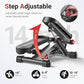 UTRYUP Mini Stepper for Home Exercise, Compact Hydraulic Stair Stepper with Resistance Bands, Quiet Fitness Machine with LCD Monitor, 300 lbs Weight Capacity