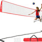 Volleyball Net, 12ft/20ft Training Set Height Adjustable, Portable Freestanding Practice for Hitting or Serving Drills, Pop up With Carry Bag for Backyard or Outdoor