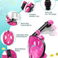 Mask Fins Snorkeling Gear for Adults, Full Face Snorkel Mask & Adjustable Swim Fins Snorkel Set, Panoramic View Snorkel Mask Dry Top Anti-Fog Anti-Leak
