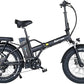 Fat Tire Folding Electric Bike, 48V & 624Wh Lithium Removable Battery, Peak 1100W Brushless Motor, Max Speed 28Mph, M5 Large LCD Display, Suspension, Step-Over/Thru Frame