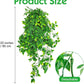 Hamiledyi Reptile Plants, 2 Pack Hanging Terrarium Plants Vines, Fake Amphibian Plants, Artificial Leaves Habitat Decorations with Suction Cup for Bearded Dragon Lizard Geckos Chameleon