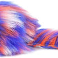 CHIWAVA 6PCS 3.1" Long Haired Furry Mice with Rattle Gradient Color Small Cat Toy Mouse Kitten Interactive Toy