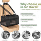 Petsfit 19x12x12 Pet Carrier for Large Cats (up to 20 lbs), Soft-Sided Small Dog Travel Carrier, Upgraded with Patented Buckle and Soft Padding, Ideal for Car Road Trips,Black
