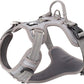 TRUE LOVE Dog Harness No Pull Nylon Reflective Pet Harness Adjustable Comfortable Control Step-in Brilliant Colors Truelove TLH56512 Gray