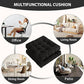 Tiita Square Floor Pillow, Thicken Tufted Seat Cushion, Floor Cushion for Yoga Meditation Living Room Balcony Office Outdoor, Set of 2, 22x22 Inch, Black