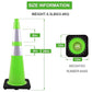 OrangeStar 8 Pack 28" Traffic Safety Cones, Green Cones Construction Cones w/Reflective Collar, Heavy Duty Base for Driving Practice, Parking Lots and Roadwork