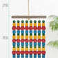 Large Parrot Toys, 17.7 inch Multicolored Natural Wooden Blocks Beads Rattan Balls, Bird Chew and Hanging Tearing Toys for Large Medium Birds Macaws African Grey Cockatoos Amazon Parrots
