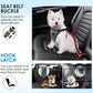Lukovee Dog Seatbelt Leash for Cars, 2 Pack Pet Safety Seat Belt with Adjustable Buckle & Reflective Bungee, Connect Dog Harness in Vehicle Dogs Restraint Travel Daily Use (Red)