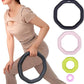 Leikefitness Weight Ring 2-in-1 Kettlebell & Dumbbell, cast Iron+PVC Coating, Yoga Exercise, Aerobics, Core Training, 4 in a Set (0.33LB + 5.5LB + 7.5LB + 10LB)