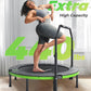 BCAN 40"/48" Foldable Mini Trampoline, Rebounder Trampoline for Adults, U/T Shape Adjustable Foam Handle, Exercise Rebounder for Adults Indoor/Garden Workout, Max Load 330lbs/440lbs