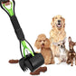 PPOGOO Non-Breakable Pet Pooper Scooper for Dogs and Cats with Long Handle High Strength Material and Durable Spring for Easy Grass and Gravel Pick Up