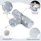 JanYoo Guinea Pig Tunnel 3 Way Guinea Pigs Hideout Foldable Small Animal Hideaway Play Tube Toys for Bunny Rabbit Hedgehogs Hamster Chinchilla Ferret Accessories